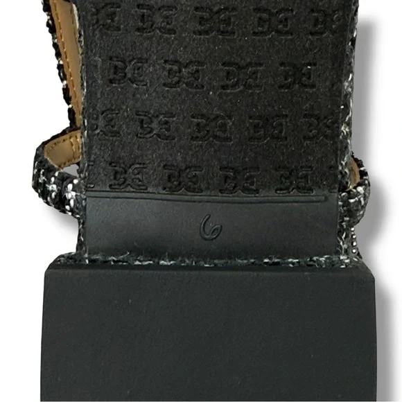 NWT Sam Edelman Kara Black Boucle Tweed Slingback Flats Size 6 Office Chic - Picture 12 of 15